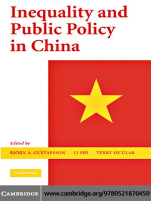 cover image of Inequality and Public Policy in China